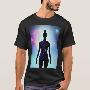 Camiseta Chica de yoga Saludo al Sol femenino Meditación Ch