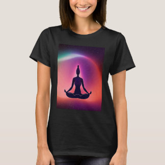 Camiseta Chica de yoga Saludo al Sol femenino Meditación Ch