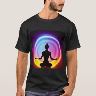 Camiseta Chica de yoga Saludo al Sol femenino Meditación Ch
