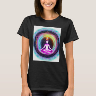 Camiseta Chica de yoga Saludo al Sol femenino Meditación Ch