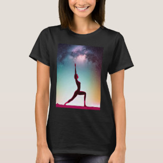 Camiseta Chica de yoga Saludo al Sol femenino Meditación Ch