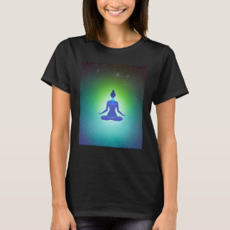 Camiseta Chica de yoga Saludo al Sol femenino Meditación Ch