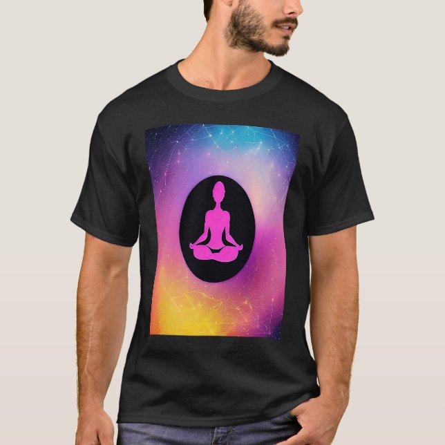 Camiseta Chica de yoga Saludo al Sol femenino Meditación Ch (Anverso)
