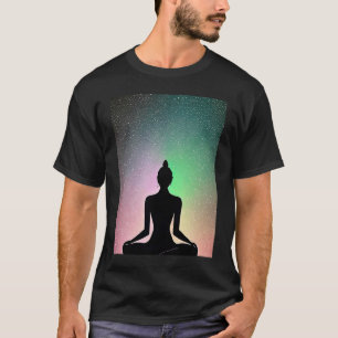 Camiseta Chica de yoga Saludo al Sol femenino Meditación Ch