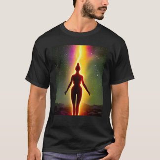Camiseta Chica de yoga Saludo al Sol femenino Meditación Ch