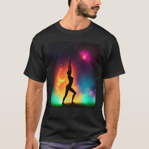 Camiseta Chica de yoga Saludo al Sol femenino Meditación Ch