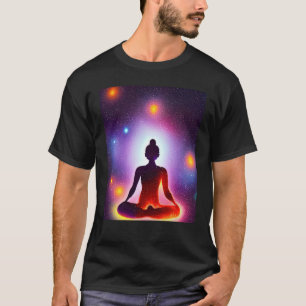 Camiseta Chica de yoga Saludo al Sol femenino Meditación Ch