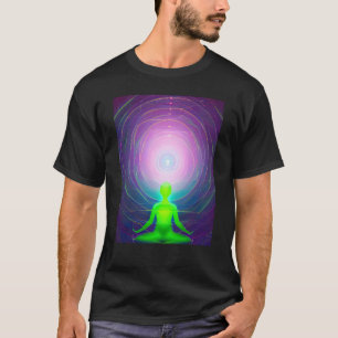 Camiseta Chica de yoga Saludo al Sol femenino Meditación Ch