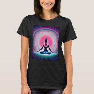 Camiseta Chica de yoga Saludo al Sol femenino Meditación Ch