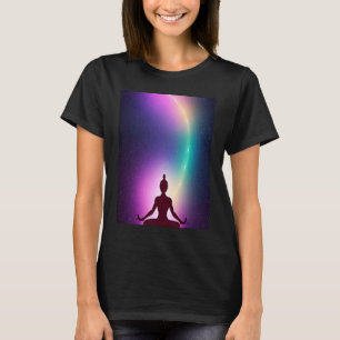 Camiseta Chica de yoga Saludo al Sol femenino Meditación Ch