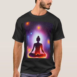 Camiseta Chica de yoga Saludo al Sol femenino Meditación Ch