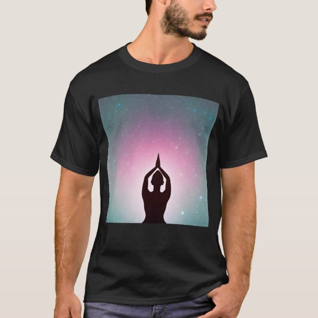 Camiseta Chica de yoga Saludo al Sol femenino Meditación Ch (Anverso)