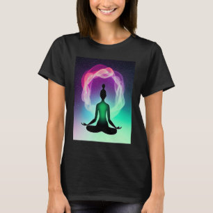 Camiseta Chica de yoga Saludo al Sol femenino Meditación Ch