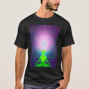Camiseta Chica de yoga Saludo al Sol femenino Meditación Ch