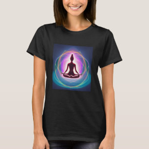Camiseta Chica de yoga Saludo al Sol femenino Meditación Ch