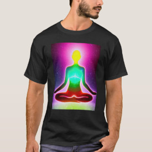 Camiseta Chica de yoga Saludo al Sol femenino Meditación Ch