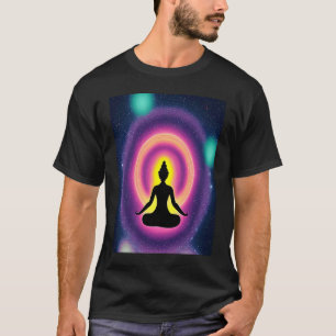 Camiseta Chica de yoga Saludo al Sol femenino Meditación Ch
