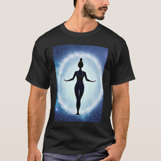 Camiseta Chica de yoga Saludo al Sol femenino Meditación Ch
