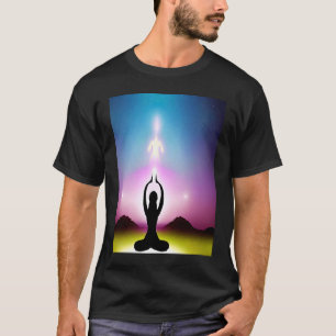Camiseta Chica de yoga Saludo al Sol femenino Meditación Ch