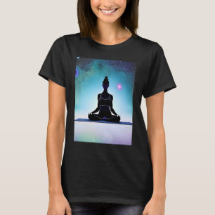 Camiseta Chica de yoga Saludo al Sol femenino Meditación Ch