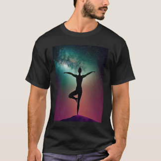 Camiseta Chica de yoga Saludo al Sol femenino Meditación Ch