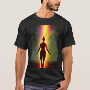 Camiseta Chica de yoga Saludo al Sol femenino Meditación Ch