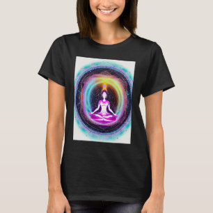 Camiseta Chica de yoga Saludo al Sol femenino Meditación Ch