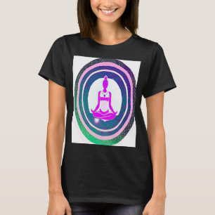 Camiseta Chica de yoga Saludo al Sol femenino Meditación Ch
