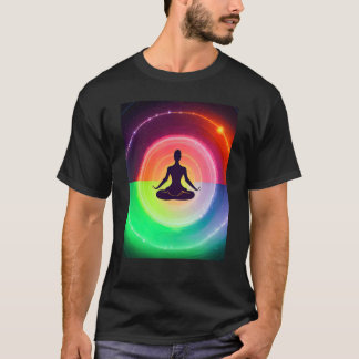 Camiseta Chica de yoga Saludo al Sol femenino Meditación Ch