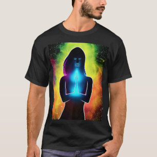 Camiseta Chica de yoga Saludo al Sol femenino Meditación Ch