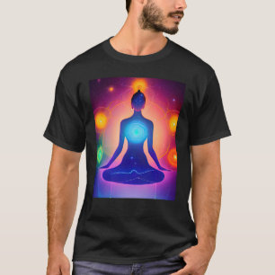 Camiseta Chica de yoga Saludo al Sol femenino Meditación Ch