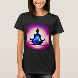 Camiseta Chica de yoga Saludo al Sol femenino Meditación Ch