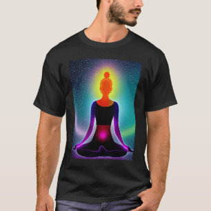 Camiseta Chica de yoga Saludo al Sol femenino Meditación Ch