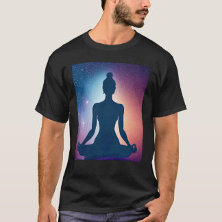Camiseta Chica de yoga Saludo al Sol femenino Meditación Ch