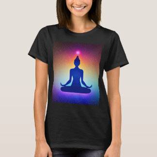 Camiseta Chica de yoga Saludo al Sol femenino Meditación Ch