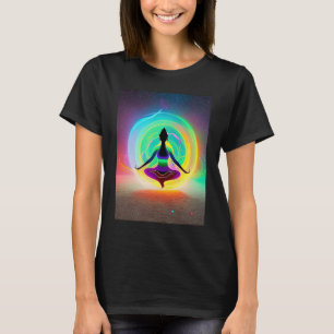 Camiseta Chica de yoga Saludo al Sol femenino Meditación Ch
