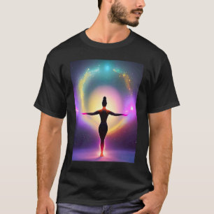 Camiseta Chica de yoga Saludo al Sol femenino Meditación Ch