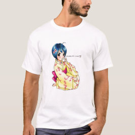 Camiseta Chica de Yukata del amor adolescente