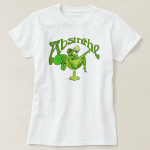 Camiseta Chica del ajenjo en vidrio