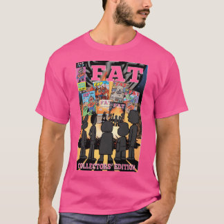 Camiseta Chica del arte de la portada preliminar de FAT Com