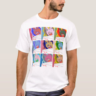 CAMISETA CHICA DEL ARTE POP