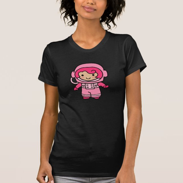 Camiseta Chica del astronauta (Anverso)