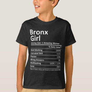 Camiseta Chica del Bronx Ny Nueva York Ciudad Divertida Hog