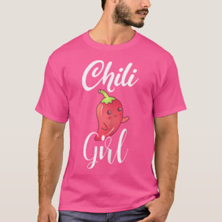 Camiseta Chica del Chili Chilis divertidos Pimientos Comida