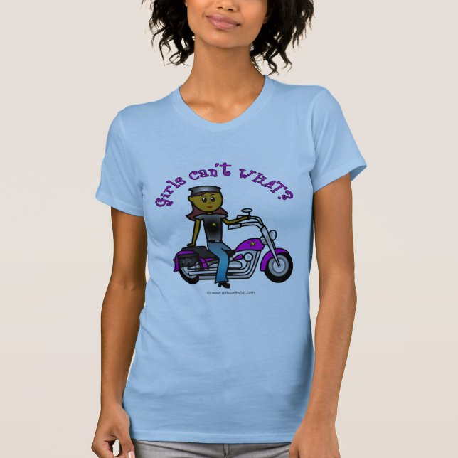 Camiseta Chica del ciclista oscuro (Anverso)