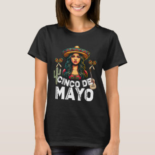 Camiseta Chica del Cinco De Mayo Fiesta Mexicana 5 De Mayo 