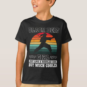 Camiseta Chica del cinturón negro Karate Black Belt Promoti