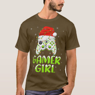Camiseta Chica del controlador de videojuegos Santa Gamer d