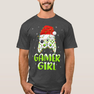 Camiseta Chica del controlador de videojuegos Santa Gamer d