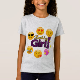 Camiseta Chica del cumpleaños (emojis)